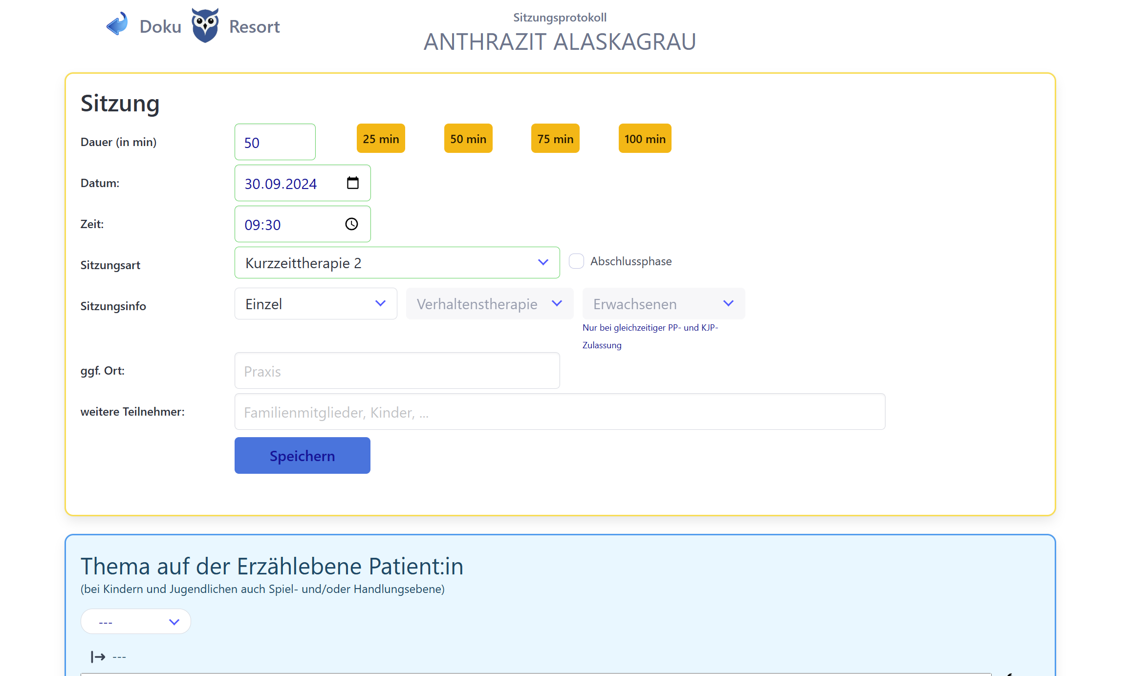Sitzungsprotokoll strukturelle Merkmale